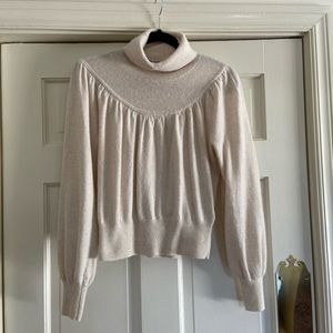 Madewell Shirred Balloon-Sleeve - Size XS